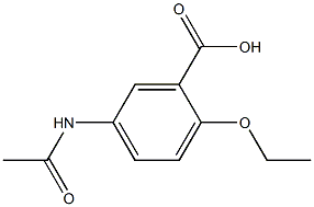 5-乙醯胺-2-乙氧苯甲酸, , 结构式