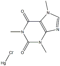 氯化汞咖啡鹼, , 结构式