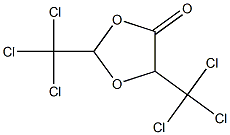 2,5-雙(三氯甲)-1,3-二氧五環烷-4-酮, , 结构式