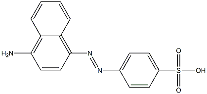 p-(4-amino-1-naphthylazo)-benzenesulfonic acid Structure