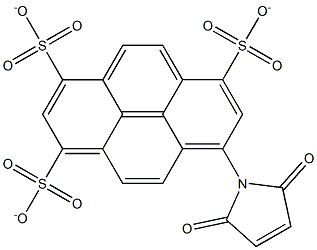 1-maleimidopyrene-3,6,8-trisulfonate Structure