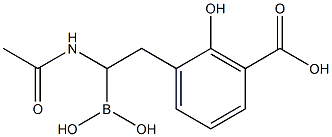 1-acetamido-2-(3-carboxy-2-hydroxyphenyl)ethylboronic acid Structure
