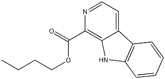 1-carbobutoxy-beta-carboline Struktur