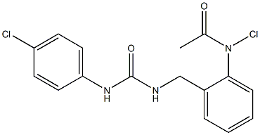 N-(2-N-chloroacetylaminobenzyl)-N'-4-chlorophenylurea Structure