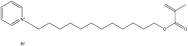 methacryloyloxydodecylpyridinium bromide 化学構造式