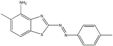 5-p-dimethyl-aminophenylazobenzthiazole Struktur