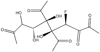 1,3,4,6-tetraacetyl-2-fluoro-2-deoxyglucose Struktur