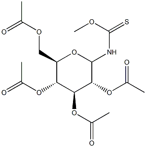 O-methyl N-(2,3,4,6-tetra-O-acetylglucopyranosyl)thiocarbamate
