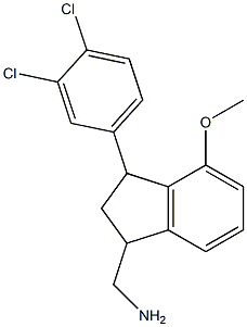 (3-(3,4-dichlorophenyl)-4-methoxyindan-1-yl)methylamine|