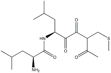 acetyl-leucinyl-leucinyl-methional Struktur