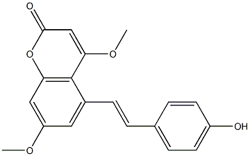 5-(4-hydroxyphenethenyl)-4,7-dimethoxycoumarin|