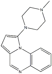 1-(4-methyl-1-piperazinyl)pyrrolo(1,2-a)quinoxaline Structure