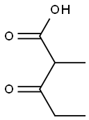 3-keto-2-methylvaleric acid Struktur