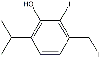 Diiodothymol Structure