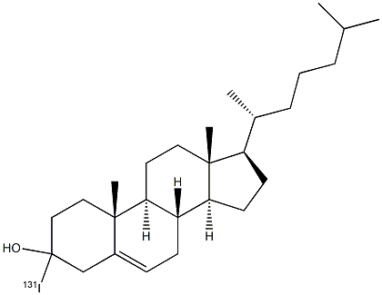 碘[131I]胆甾醇, , 结构式