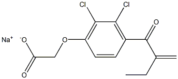 依他尼酸钠,,结构式