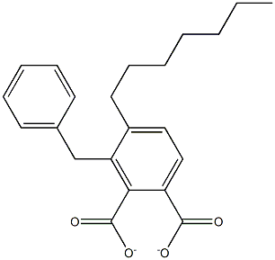 HEPTYLBENZYLPHTHALATE Structure