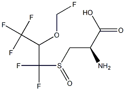 S-(1,1-DIFLUORO-2-FLUOROMETHOXY-2-(TRIFLUOROMETHYL)ETHYL)-L-CYSTEINESULFOXIDE Struktur