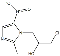 IMIDAZOLE-1-ETHANOL,ALPHA-(CHLOROMETHYL)-2-METHYL-5-NITRO. Struktur