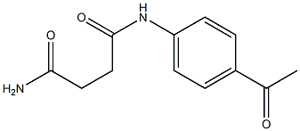 N-(4-ACETYLPHENYL)SUCCINAMIDE Struktur