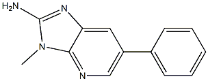 2-AMINO-3-METHYL-6-PHENYLIMIDAZO(4,5-B)PYRIDINE Structure
