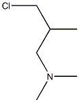 1-CHLORO-2-METHYL-3-DIMETHYLAMINOPROPANE 化学構造式