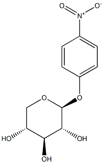 PARA-NITROPHENYL-B-D-XYLPYRANOSIDE Struktur