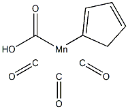 MANGANESE,TRICARBONYLCARBOXYCYCLOPENTADIENYL Struktur
