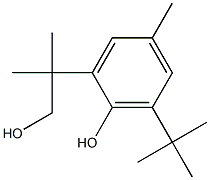 6-TERT-BUTYL-2-(HYDROXY-TERT-BUTYL)-4-METHYLPHENOL Struktur