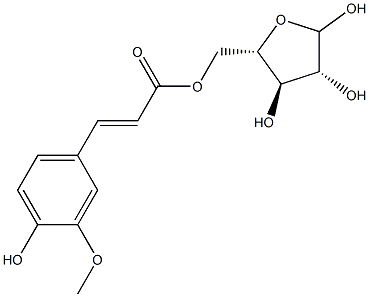 5-O-FERULOYL-L-ARABINOFURANOSE Structure