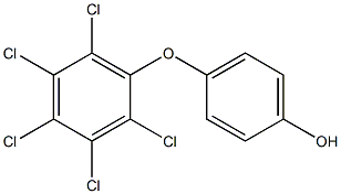 4-(2,3,4,5,6-PENTACHLOROPHENOXY)PHENOL Structure