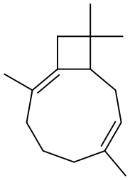 (3Z,8Z)-4,8,11,11-tetramethylbicyclo[7.2.0]undeca-3,8-diene 结构式