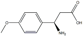 (R)-3-Amino-3-(4-methoxy-phenyl)-propanoic acid Struktur