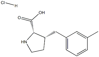 (R)-gamma-(3-methyl-benzyl)-L-proline hydrochloride Struktur