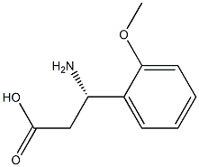 (S)-3-Amino-3-(2-methoxy-phenyl)-propanoic acid Struktur