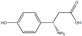 (S)-3-Amino-3-(4-hydroxy-phenyl)-propanoic acid Struktur