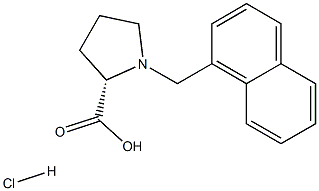 (S)-alpha-(1-Naphthalenylmethyl)-proline hydrochloride Structure