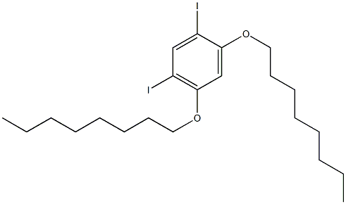 1,5-DIIODO-2,4-(DIOCTYLOXY)BENZENE Structure