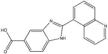 2-Quinolin-5-yl-1H-benzimidazole-5-carboxylic acid Structure