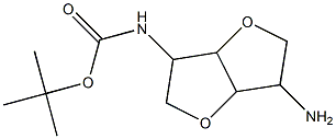 (6-Amino-hexahydro-furo[3,2-b]furan-3-yl)-carbamic acid tert-butyl ester Structure