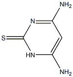 4,6-二氨基-2-硫嘧啶, , 结构式