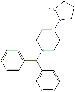 (4-Benzhydryl-piperazin-1-yl)-pyrrolidin-2-yl- Struktur