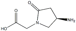 (R)-(4-Amino-2-oxo-pyrrolidin-1-yl)-acetic acid,,结构式