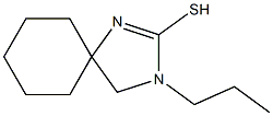 2-Mercapto-3-propyl-1,3-diaza-spiro[4.5]dec-1-en- Struktur
