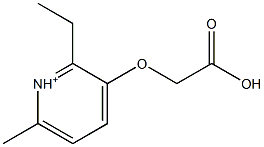 3-Carboxymethoxy-2-ethyl-6-methyl-pyridinium Struktur
