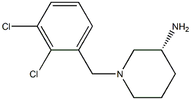 (3R)-1-(2,3-dichlorobenzyl)piperidin-3-amine Struktur