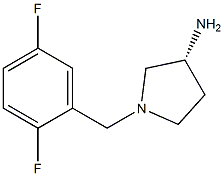 (3R)-1-(2,5-difluorobenzyl)pyrrolidin-3-amine Struktur