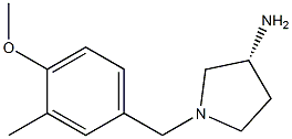 (3R)-1-(4-methoxy-3-methylbenzyl)pyrrolidin-3-amine Struktur