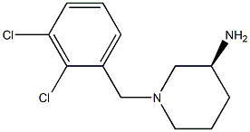 (3S)-1-(2,3-dichlorobenzyl)piperidin-3-amine Struktur
