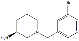 (3S)-1-(3-bromobenzyl)piperidin-3-amine Struktur
